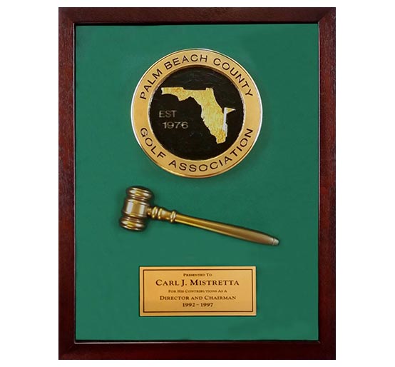 3D Logo with Gavel photo
